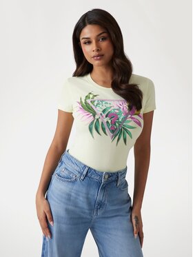 Guess Guess T-Shirt 172941 Żółty Classic Fit