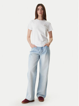 Guess Jeans Guess Jeans Majica W4YI10 J1314 Bela Regular Fit