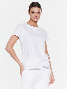 Guess Guess Tričko Carrie O2BM08 KBBU1 Biela Regular Fit