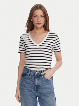 Tommy Hilfiger Tommy Hilfiger Póló WW0WW40584 Fehér Regular Fit