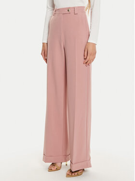 Maryley Maryley Штани з тканини 24IB563/43CA Рожевий Regular Fit