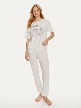Triumph Triumph Piżama 10214839 Écru Relaxed Fit