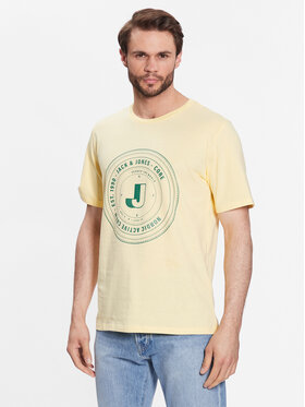 Jack&Jones Jack&Jones Тишърт Vibes 12233612 Жълт Standard Fit