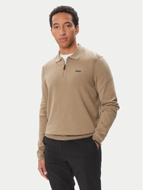 BOSS BOSS Megztinis Ever  50551688 Smėlio Regular Fit