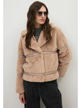 BIZUU BIZUU Zimní bunda GREGORIA FUR RELAXED FIT Hnědá Standard Fit
