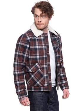 Lee Lee Kurtka zimowa 191J WOOL JACKET Biały Regular Fit