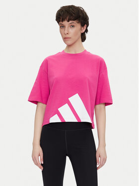 adidas adidas T-särk Essentials Big Logo Boyfriend JG8728 Roosa Loose Fit
