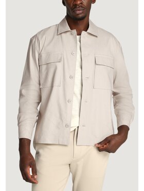 Calvin Klein Calvin Klein Πουκάμισο LINEN LYOCELL STRETCH Μπεζ Stretch Fit