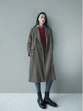 Robe di Kappa Robe di Kappa Παλτό μεταβατικό Jeannie 62123UW Μαύρο Regular Fit