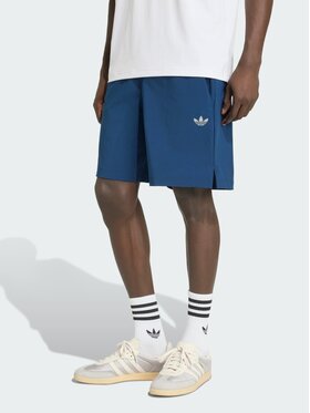 adidas adidas Szorty materiałowe 163192 Niebieski jasny Regular Fit