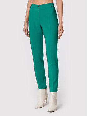 Rinascimento Rinascimento Pantaloni din material CFC0110515003 Verde Slim Fit