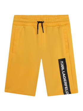 KARL LAGERFELD KARL LAGERFELD Športne kratke hlače Z24153 D Rumena Regular Fit