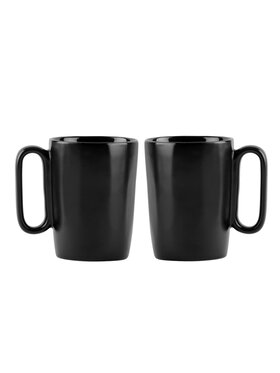 Vialli Design Vialli Design Komplet kubków 2 KUBKI CERAM.Z USZKIEM 250ML FUORI CZARNE 30022 Czarny