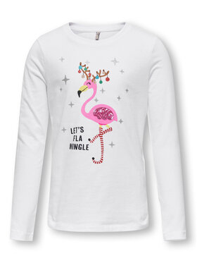 Kids ONLY Kids ONLY Blúzka 15306814 Biela Relaxed Fit
