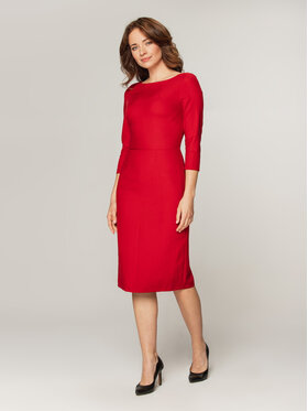 Willsoor Willsoor Sukienka codzienna 65151c Czerwony Close Fit
