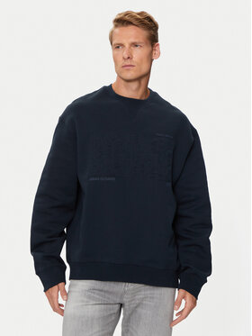 Armani Exchange Armani Exchange Pulóver 6DZMAA ZJKAZ 1510 Sötétkék Regular Fit