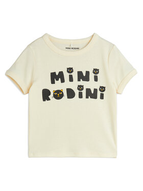 MINI RODINI MINI RODINI T-shirt Cats 2512010611 Bianco Regular Fit