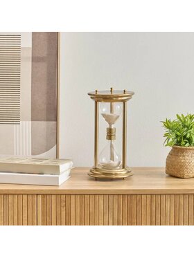 MIAhome MIAhome Figurka Klepsydra metalowa Gaya 30 cm Złoty