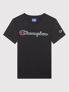 Champion Champion T-Shirt Logo 305770 Czarny Regular Fit