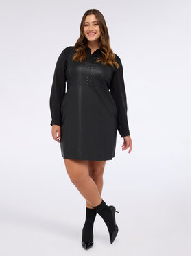 Fiorella Rubino Fiorella Rubino Vestito da giorno 7470L001155N033 Nero Slim Fit