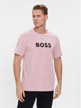 Boss Boss Marškinėliai 50491706 Rožinė Regular Fit