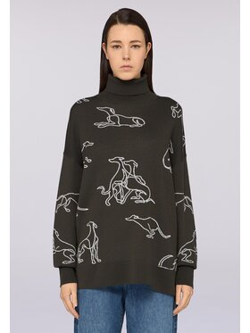 Trussardi Trussardi Maglione M7526001142N035 Verde Over Fit