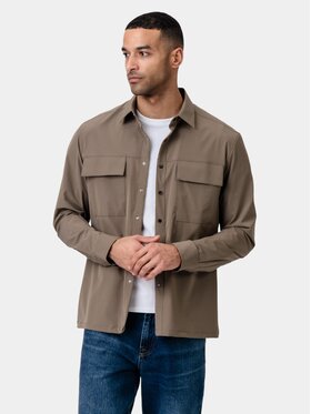 TeeShoppen TeeShoppen Koszula 'Basic Collection' Khaki Regular Fit