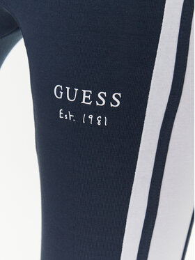 Guess Leggings Signature V3GB05 KBP41 Tamnoplava Slim Fit