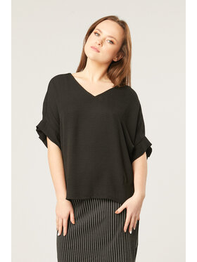 QUIOSQUE QUIOSQUE Blúzka 19-TK-206 Čierna Regular Fit