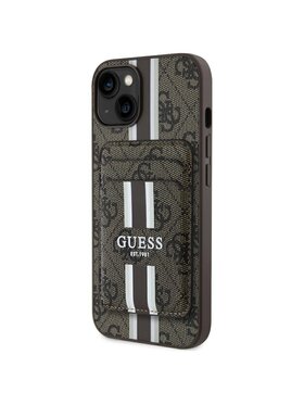 Guess Guess Etui na telefon Apple iPhone 15 Brązowy