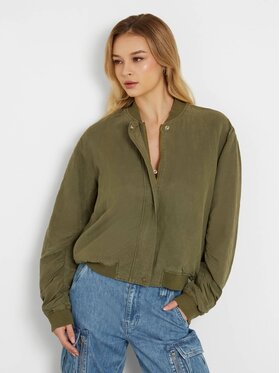 Guess Guess Bunda pro přechodné období 161329 Zelená Classic Fit