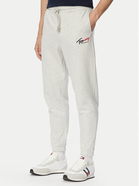 Tommy Jeans Tommy Jeans Jogginghose DM0DM23903 Hellgrau Regular Fit