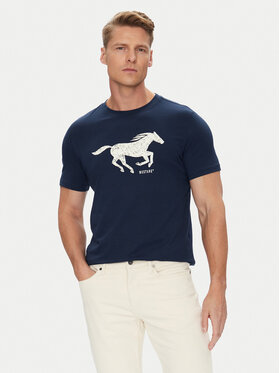 Mustang Mustang Tricou Austin 1016483 Bleumarin Regular Fit