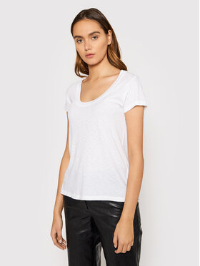Zadig&Voltaire Zadig&Voltaire T-Shirt Tiny Slub Overdyed PWGTS1814F Λευκό Regular Fit