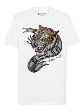 PHILIPP PLEIN PHILIPP PLEIN T-Shirt 14935 Bílá Regular Fit