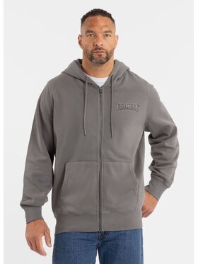 PITBULL PITBULL Bluza męska rozpinana z kapturem Washed ACE OF SPADES M Szary Regular Fit