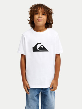 Quiksilver Quiksilver T-shirt Ev Comp Logo EQBZT04897 Bianco Regular Fit