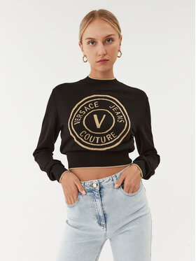 Versace Jeans Couture Versace Jeans Couture Sweter 75HAFM21 Czarny Regular Fit