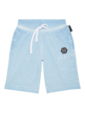 PHILIPP PLEIN PHILIPP PLEIN Pantaloncini 28269 Celeste Jogger Fit