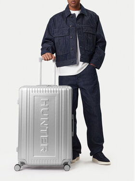 Hunter Hunter Liels koferis CEO-HUNTER-L-002-08-SILVER Sudraba