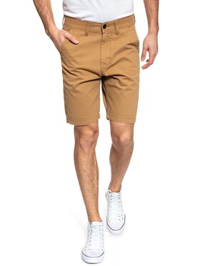 Lee Lee Szorty materiałowe CARPENTER SHORT Brązowy Regular Fit