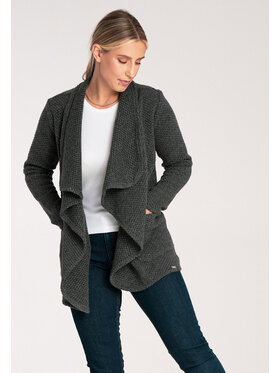 FIGL FIGL Kardigan M1043 Szary Loose Fit