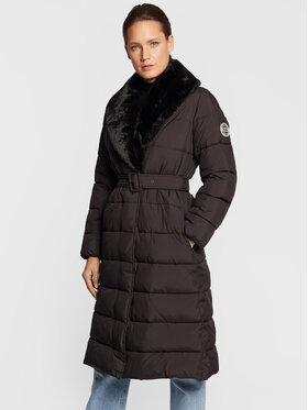 TWINSET TWINSET Kabát pro přechodné období 222TT2230 Černá Regular Fit