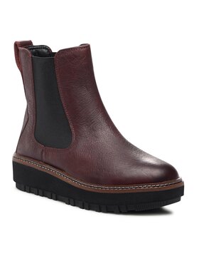 Clarks Clarks Členková obuv s elastickým prvkom Orianna W Up 261748224 Bordová