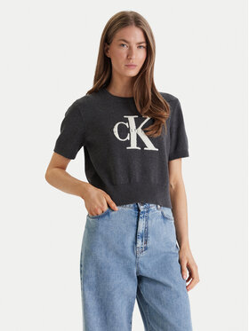 Calvin Klein Jeans Calvin Klein Jeans Sveter Chunky LV044E306G Sivá Regular Fit