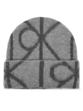 Calvin Klein Calvin Klein Czapka Emblem Aop Brushed LV04D8071G Szary