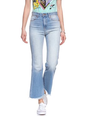 Wrangler Wrangler Jeansy RETRO FLARE Niebieski Loose Fit