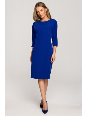 Stylove Stylove Koktejlové šaty S324 Modrá Regular Fit
