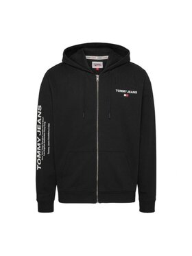 Tommy Hilfiger Tommy Hilfiger Bluza TJM Reg Entry Zip Hoodie Czarny Standard Fit