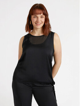 Fiorella Rubino Fiorella Rubino Bluzka 2755T002246N033 Czarny Slim Fit